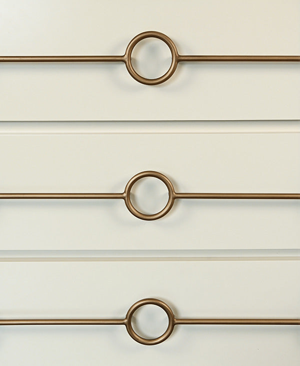 Blair 42" Matte Antique White Lacquer Chest/Cabinet