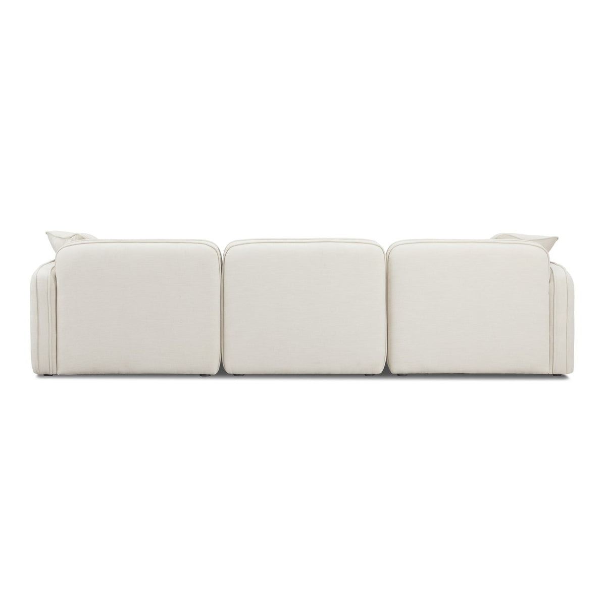 Travie 111.9" Sand Upcycled Perofrmance Linen Modular Sofa