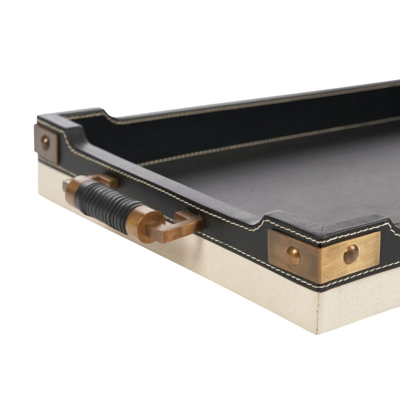 Hudson Black Rectangular Serving Tray