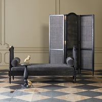 Josephine Blackened Oak  & Velvet Daybed