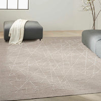 Alexis Modern Rrhythmic Taupe Area Rug