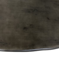 Daisey 53" Modern Grey Oval Pedestal Coffee Table