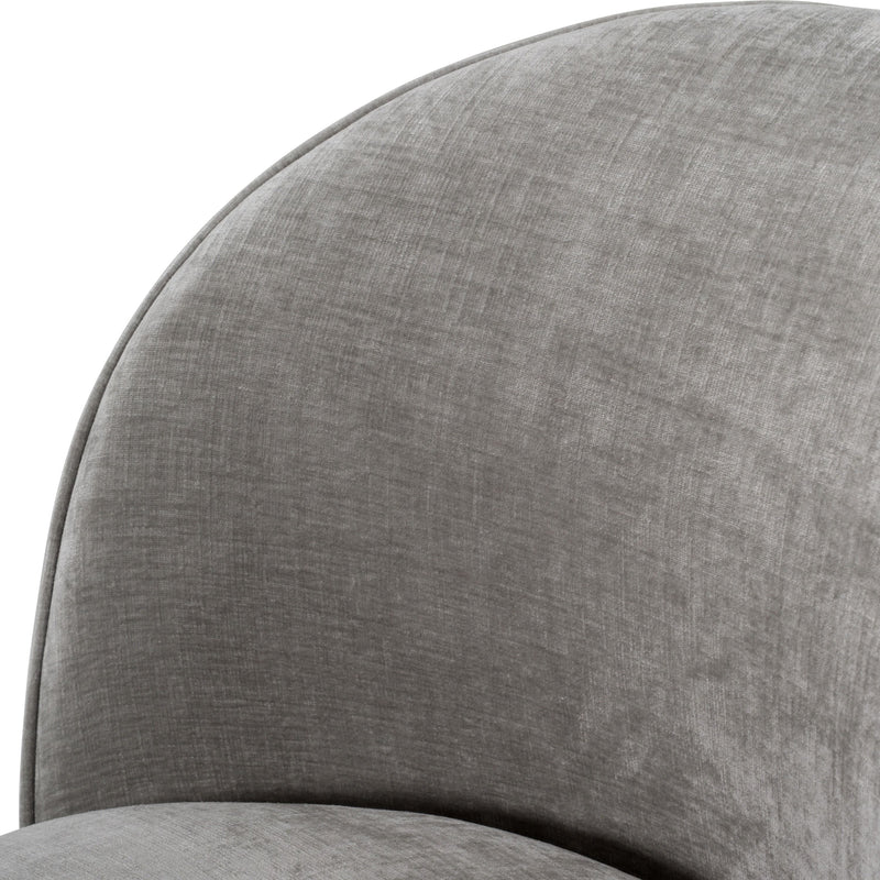 Bridget Modern Grey Swivel Dining Chair