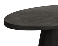 Tasmin 98" Black Acacia & Brushed Gold Dining Table