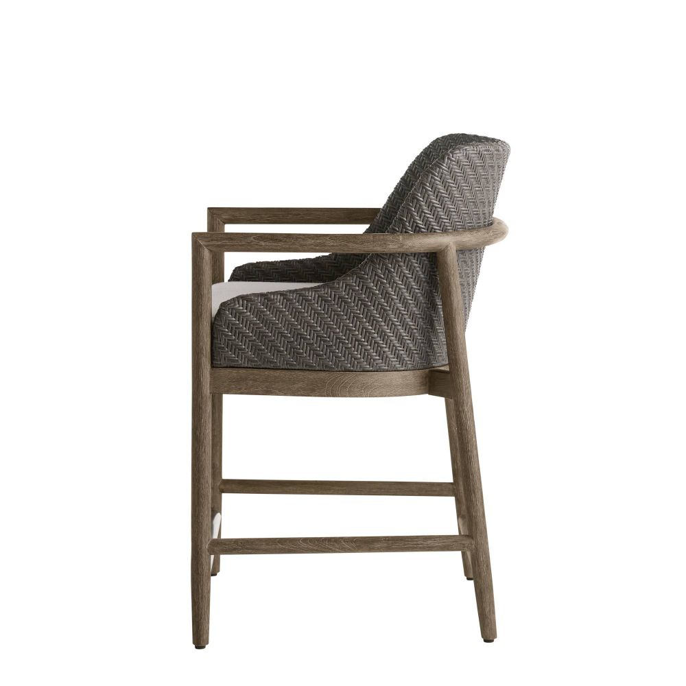 Chilton Outdoor Performance Boucle Dark Counter Stool