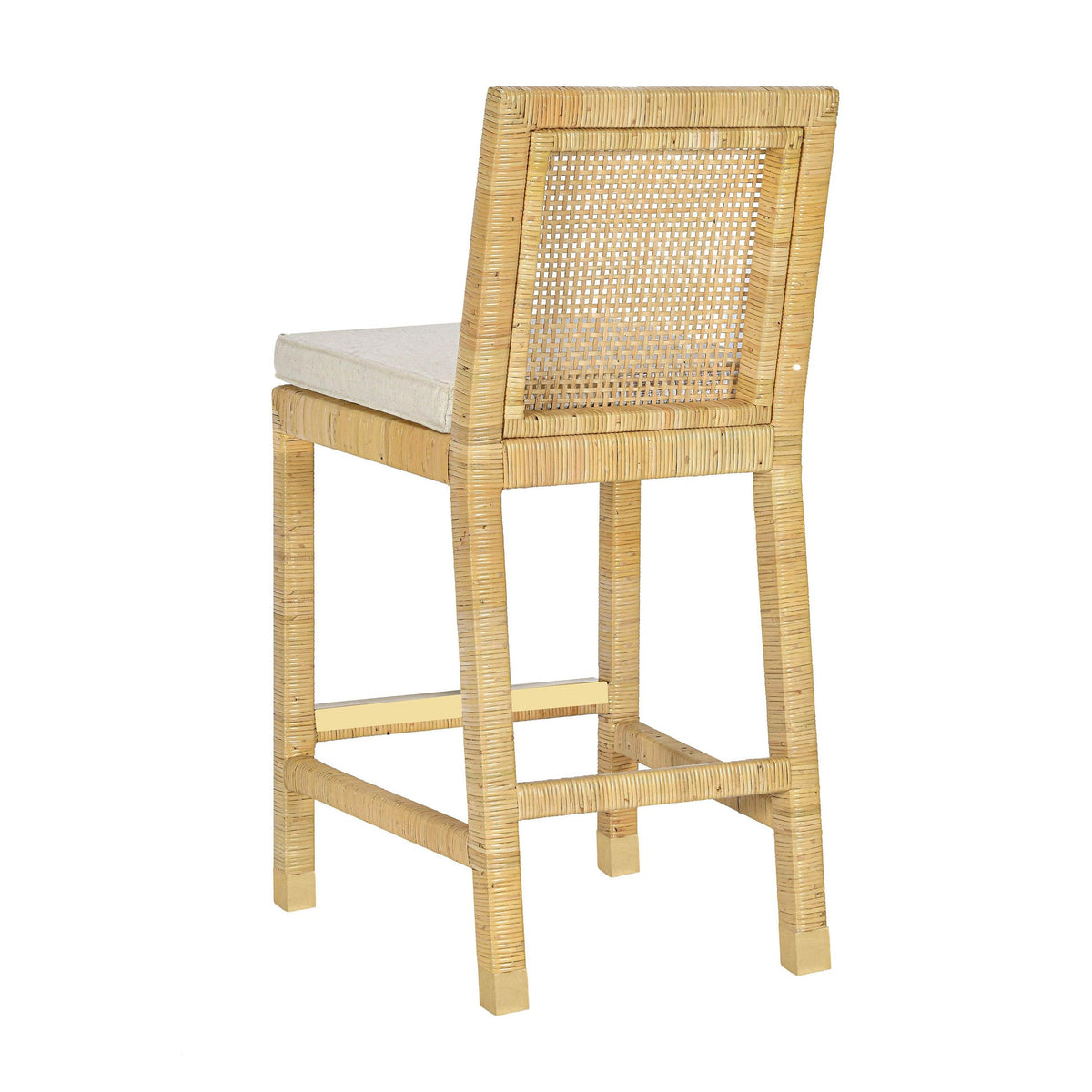 Eden Cream Contract Grade Linen Counter Chair