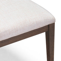 Lunaris Dark Brown and Beige Dining Chair (Set of 2)