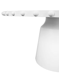 Reef 61" Matte White Lacquer Round Dining Table