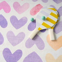 Pastel Multicolour Hearts Area Rug