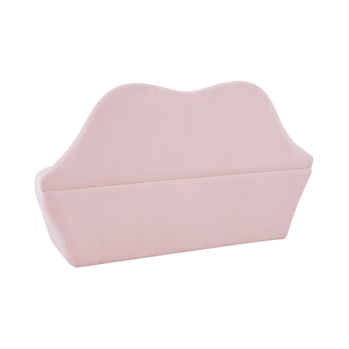 Kisses 67.7" Blush Velvet Sofa