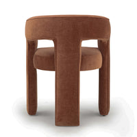 Malone Rust Red Performance Chenille Dining Chair