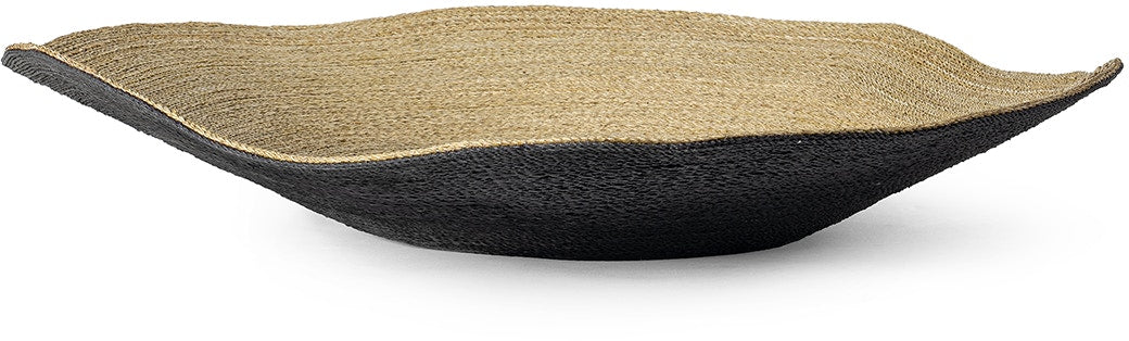 Mckinley Wide Black & Natural Seagrass Bowl (3 Sizes Available)
