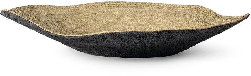 Mckinley Wide Black & Natural Seagrass Bowl (3 Sizes Available)