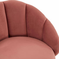 Morant Performance Salmon Velvet Swivel Bar Stool - Luxury Living Collection