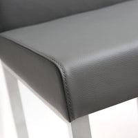 Moriah Grey Steel Counter Stools (Set of 2) - Luxury Living Collection