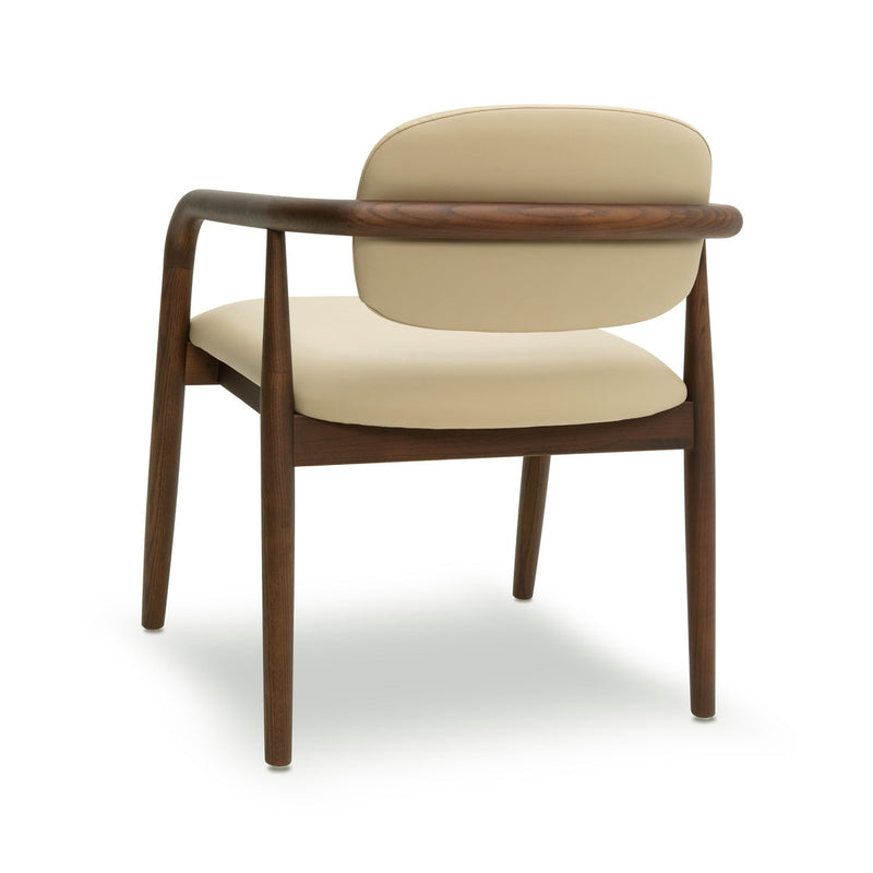 Betsy Taupe Vegan Leather Dining Chair