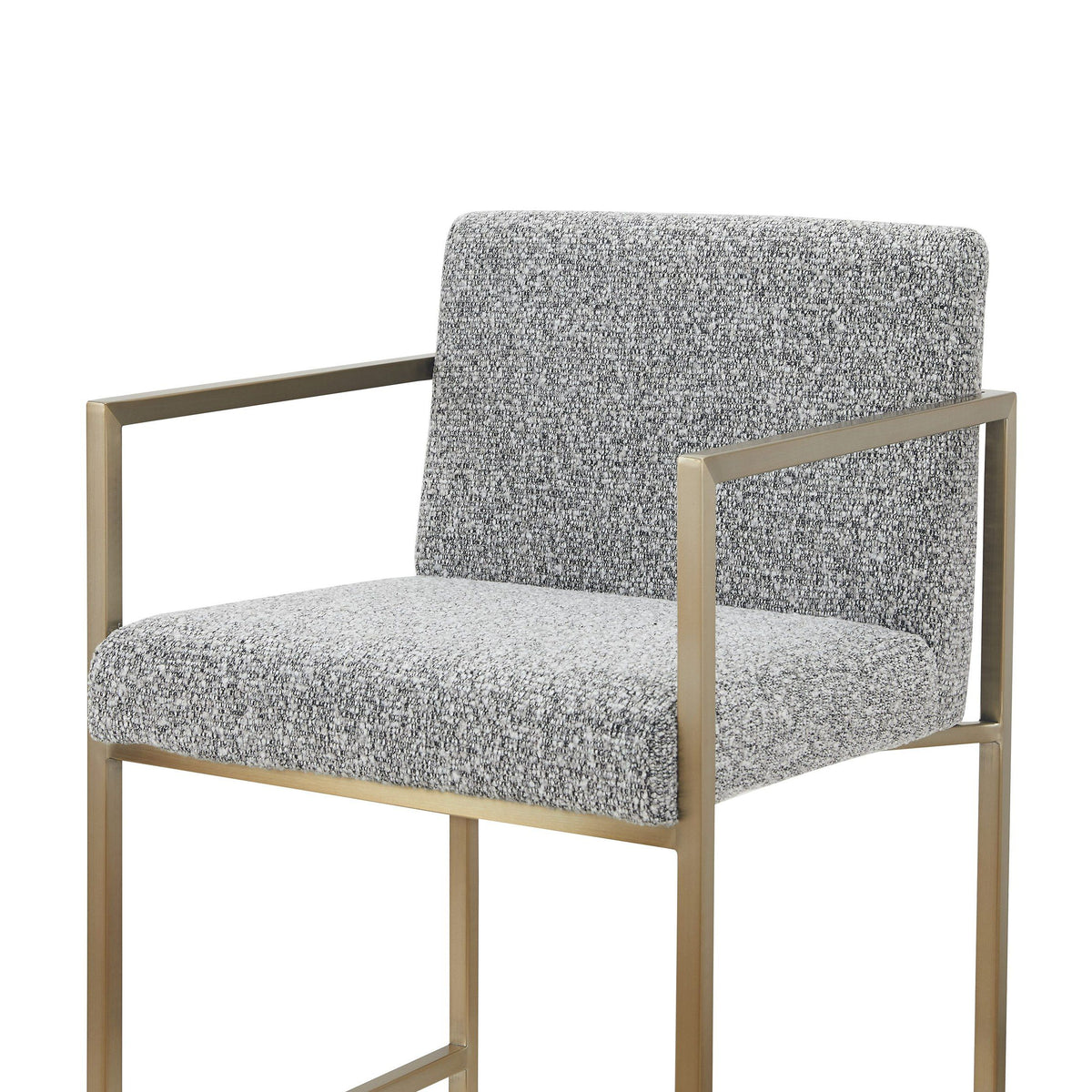 Blair Modern Grey & Gold Counter Stool