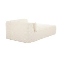 Telav 71" Fluffy Oversized Cream Performance Corduroy Modular RAF Chaise