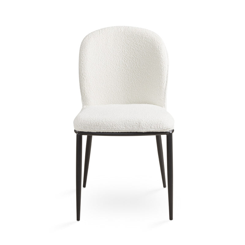 Ellison White Boucle Dining Chair