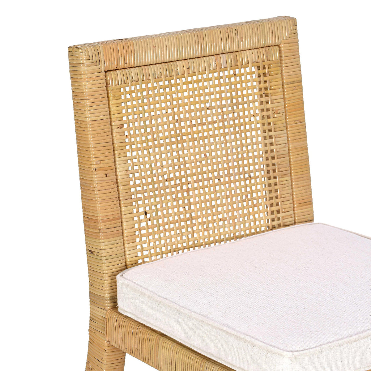 Eden Cream Contract Grade Linen Dining Chair