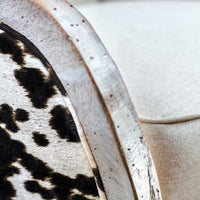 Maypearl White and Black Armchair