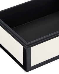 Cosette Ivory & Black Lacquer Boxes (Set of 2)