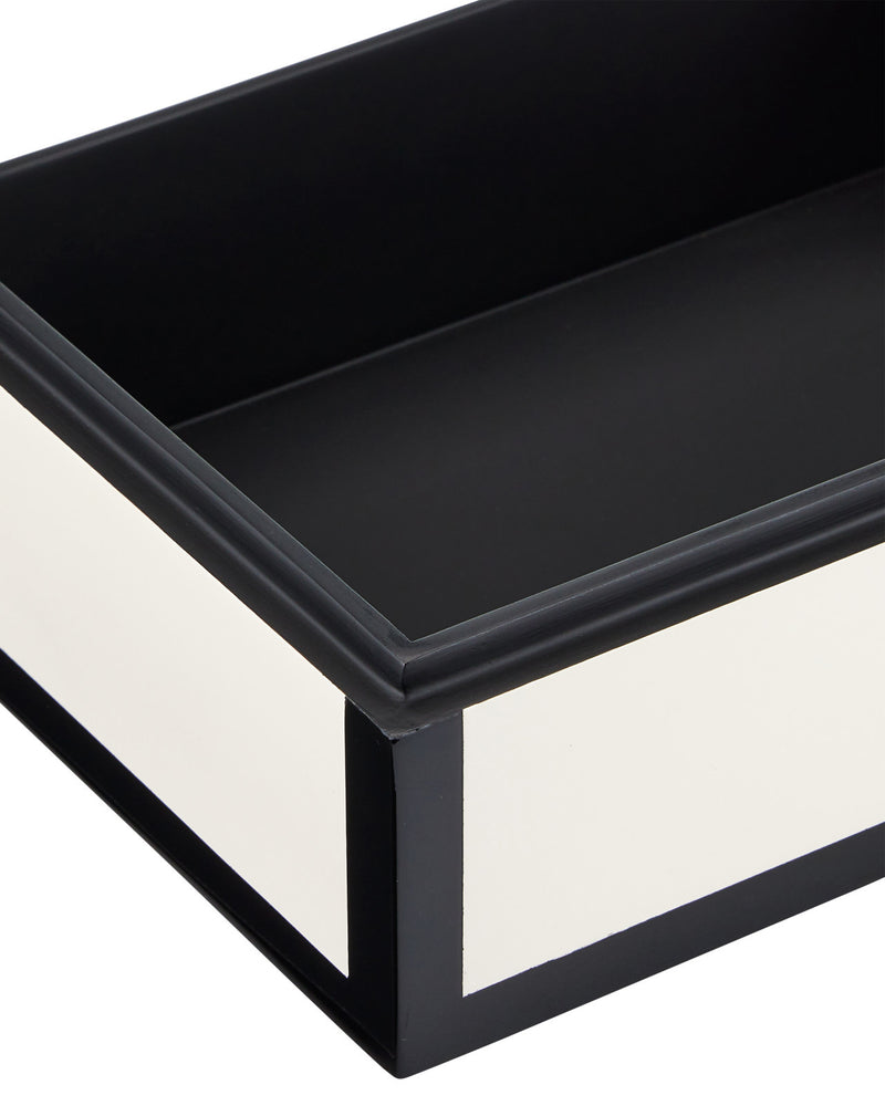 Cosette Ivory & Black Lacquer Boxes (Set of 2)