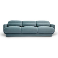 Arnaldo Powder Blue Velvet Sofa