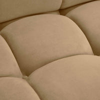 Vogue 157.6" Cafe Au Lait Performance Velvet 6-piece Modular U-Sectional