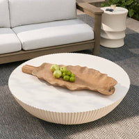 Etta 48" Ivory Outdoor Coffee Table