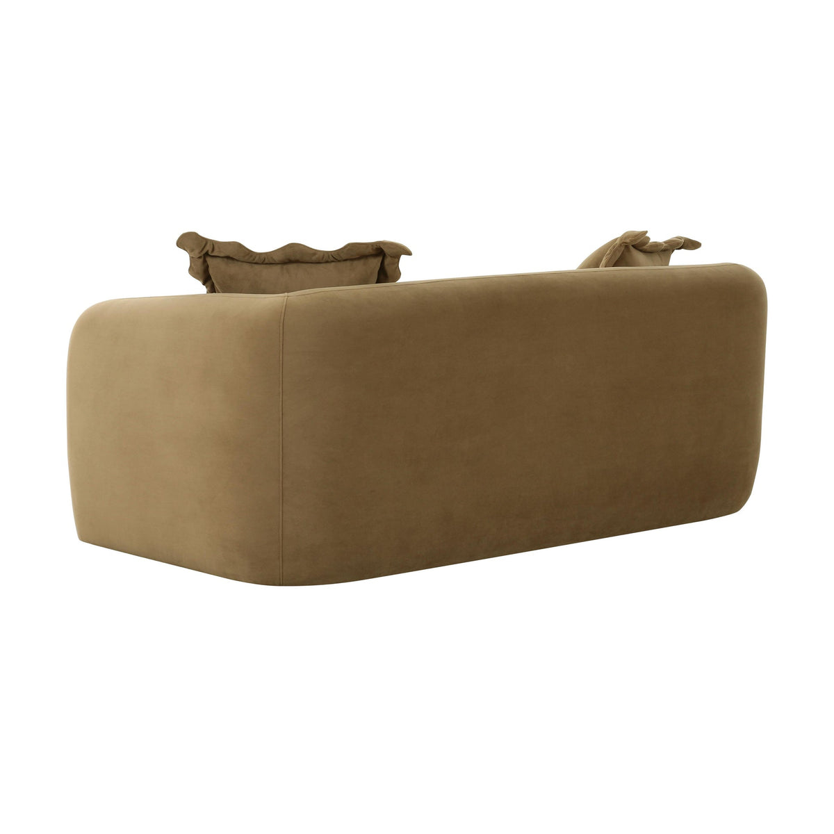 Lou 71.5” Cafe Au Lait Performance Velvet Loveseat