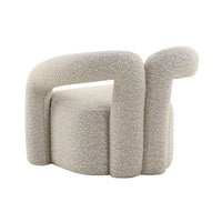 Jenn Grey Speckled Performance Boucle Accent Chair
