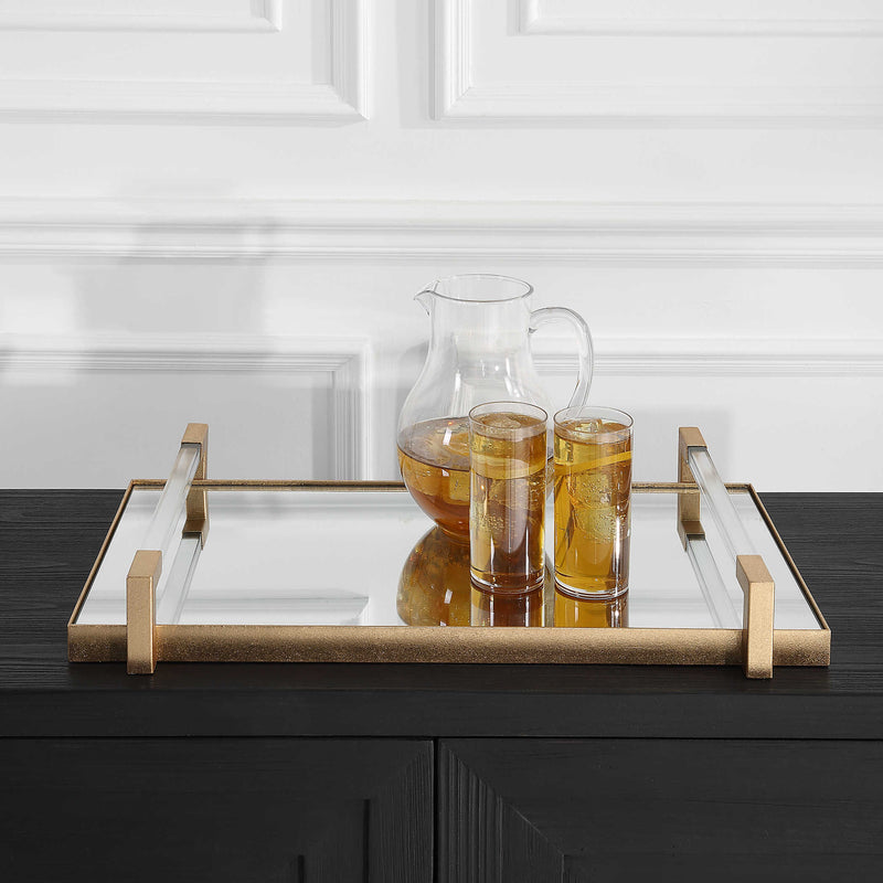 Reed Modern Gold Tray