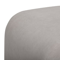 Daliah Taupe Performance Velvet Ottoman
