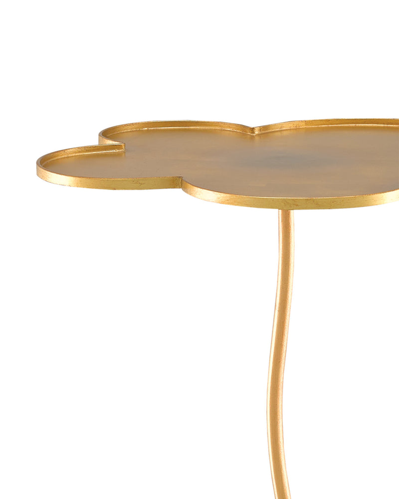 Petals Large Gold Accent Table