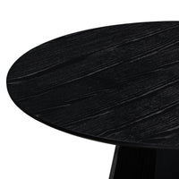 Brooke Black 48'' Ash Wood Round Dining Table