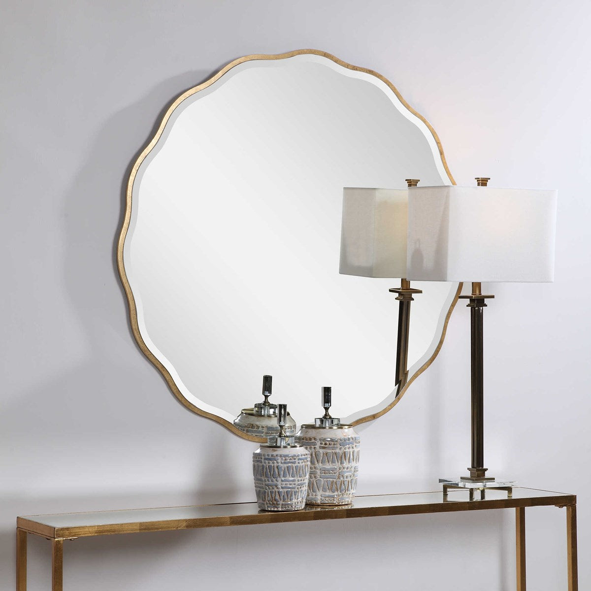 Bellas Round Gold Mirror (2 Sizes Available)