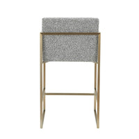 Blair Modern Grey & Gold Counter Stool