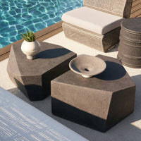 Drover Outdoor Black Coffee Tables (Set of 2)