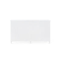 Feona 74" Soft White Glazed 8 Drawer Dresser