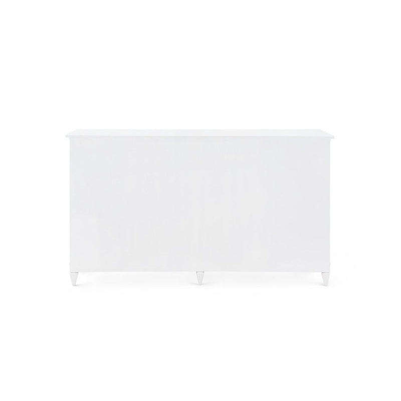 Feona 74" Soft White Glazed 8 Drawer Dresser