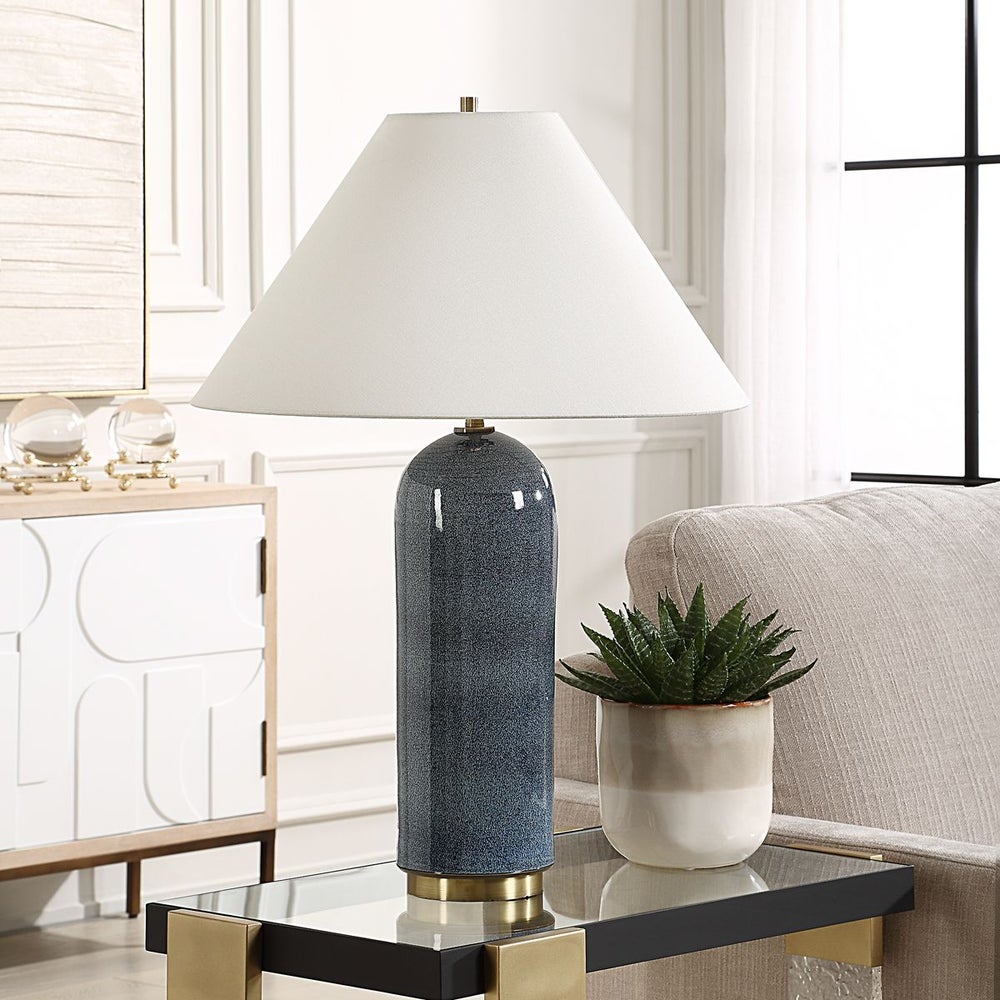 Millie Deep Blue & Gold Table Lamp