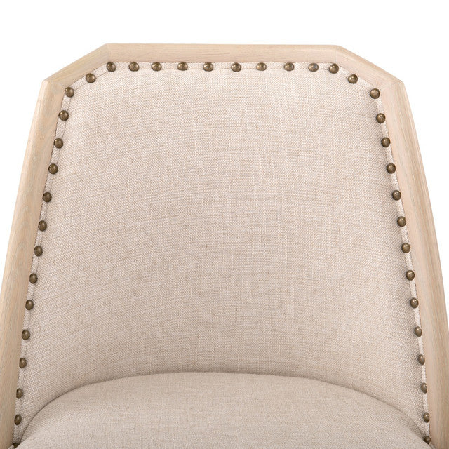Marlee Sand & Oatmeal Linen Side Chair