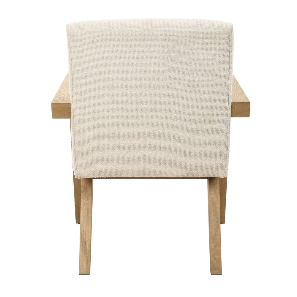 Marigold Snow & Oak Dining Arm Chair