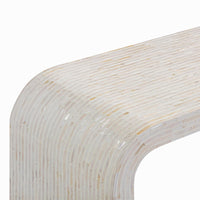 Ornella 43" Cream Capiz Shell Console Table