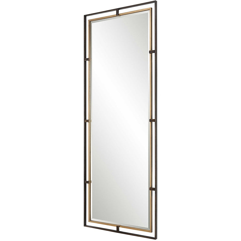 Carrizo 82" Gold & Bronze Tall Mirror