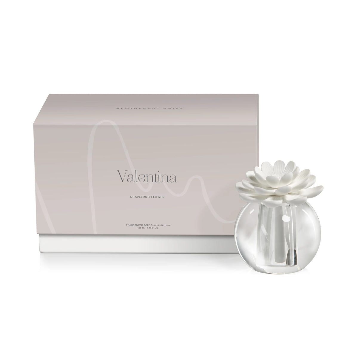 Apothecary Valentina Grapefruit Flower Fragrance Crystal Ball Diffuser - Set of 4 (2 Sizes Available)