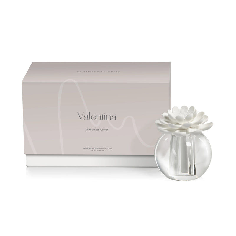 Apothecary Valentina Grapefruit Flower Fragrance Crystal Ball Diffuser - Set of 4 (2 Sizes Available)