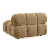 Vogue Cafe Au Lait Performance Velvet Modular Armless Chair
