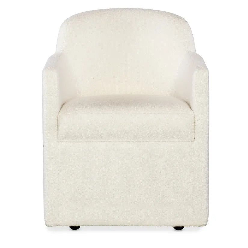 Thorn Pearl Upholstered Dining Arm Chair